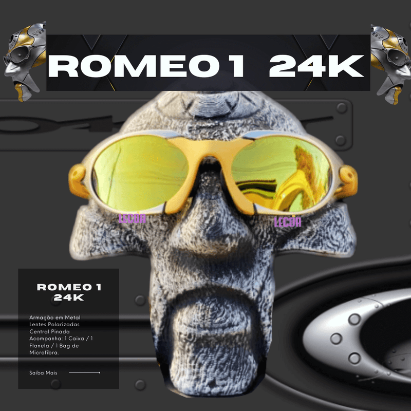 Óculos Modelo Romeo 1 24K